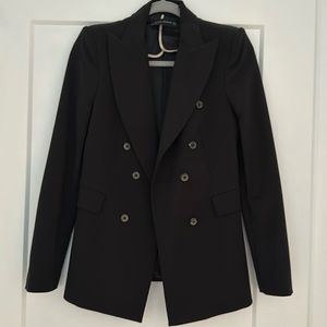 Zara Double Breasted Structured Blazer